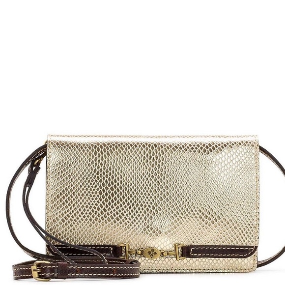 Patricia Nash Bags Metallic Python Collection Apricale Crossbody Bag Poshmark
